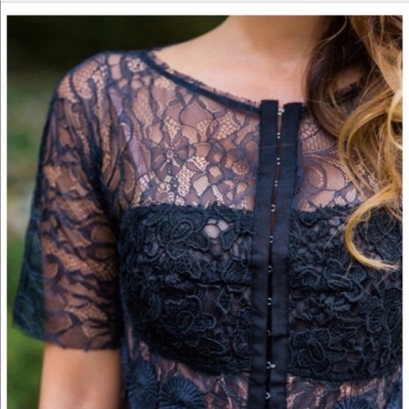 Byron Lars Navy Dress - Picture 3 of 6